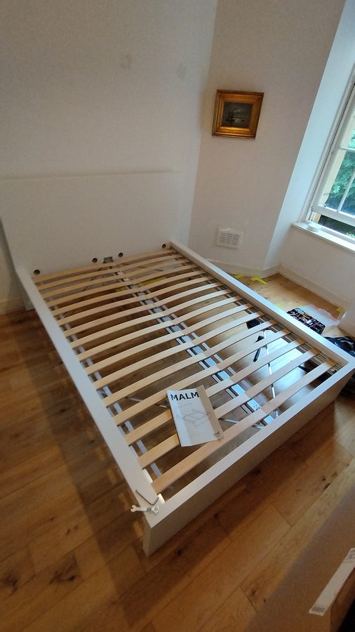 MALM double bed, white